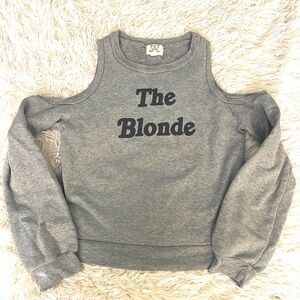 Project Social T The Blonde Cold Shoulder Sweatshirt Size Small